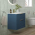 valente 815mm wall hung 2 drawer basin unit basin matt deep blue, Alessio, Wall Hung Vanity Unit, 1