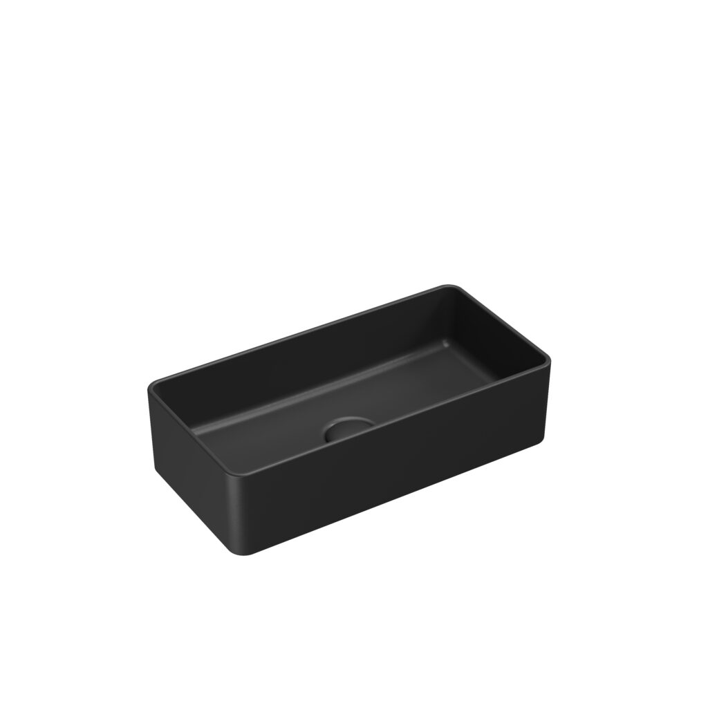 Scudo Countertop Basin 460x230x120 Matt Black