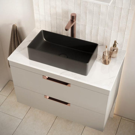 Scudo Countertop Basin 460x230x120 Matt Black