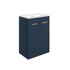 valente 615mm floor standing 2 door basin unit basin matt deep blue, Alessio, Sink Vanity Unit, Basin Unit, 2