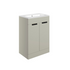 valente 615mm floor standing 2 door basin unit basin matt latte, Alessio, Sink Vanity Unit, Basin Unit, 2