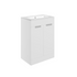 valente 615mm floor standing 2 door basin unit basin matt white, Alessio, Sink Vanity Unit, Basin Unit, 2
