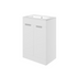 valente 615mm floor standing 2 door basin unit basin matt white, Alessio, Sink Vanity Unit, Basin Unit, 3