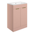 valente 615mm floor standing 2 door basin unit basin matt antique rose, Alessio, Sink Vanity Unit, Basin Unit, 1