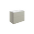 valente 815mm wall hung 2 drawer basin unit basin matt latte, Alessio, Wall Hung Vanity Unit, 3