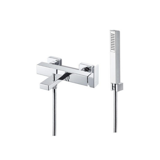 Vema Lys Wall Mounted Bath Shower Mixer Tap Chrome