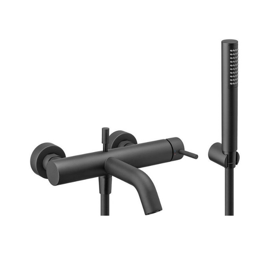 vema maira wall mounted bath shower mixer tap matt black, Vema, Black Bath Shower Mixer Taps, Bath Taps, Taps, 1