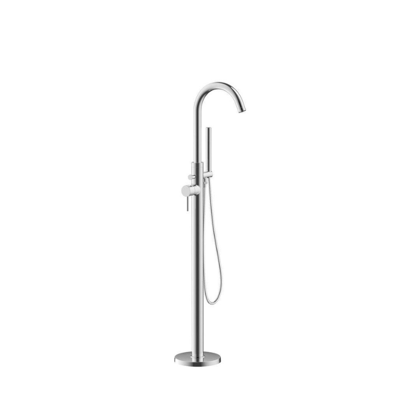 Vito Chrome Freestanding Bath Shower Mixer Kit