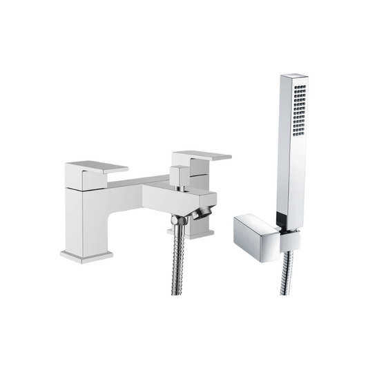 verona chrome bath filler tap with shower mixer kit, Alessio, Chrome Bath Shower Mixer Taps, Bath Taps, Taps, 1