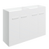 vito 1200mm floor standing basin unit worktop white gloss, Alessio, Sink Vanity Unit, Basin Unit, 7