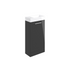 vito 410mm floor standing 1 door basin unit basin anthracite gloss, Alessio, Sink Vanity Unit, Basin Unit, 3