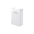 vito 410mm wall hung 1 door basin unit basin white gloss, Alessio, Wall Hung Vanity Unit, 3