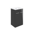 vito 510mm floor standing 2 door basin unit basin anthracite gloss, Alessio, Sink Vanity Unit, Basin Unit, 2