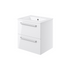 vito 510mm wall hung 2 drawer basin unit basin white gloss, Alessio, Wall Hung Vanity Unit, 3