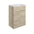 vito 610mm floor standing 2 door basin unit basin oak, Alessio, Sink Vanity Unit, Basin Unit, 2