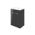 vito 610mm floor standing 2 door basin unit basin anthracite gloss, Alessio, Sink Vanity Unit, Basin Unit, 2