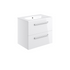 vito 610mm wall hung 2 drawer basin unit basin white gloss, Alessio, Wall Hung Vanity Unit, 2