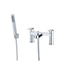 aurora chrome bath filler tap with shower mixer kit, Alessio, Chrome Bath Shower Mixer Taps, Bath Taps, Taps, 2