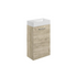 vito 410mm wall hung 1 door basin unit basin oak, Alessio, Wall Hung Vanity Unit, 2