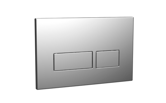 Scudo Square Chrome Dual Flush Button