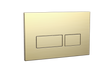 Scudo Square Brushed Brass Dual Flush Button