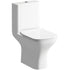 Calpe 600mm Basin Unit & Close Coupled WC Pack - Matt Latte Brushed Brass Finishes