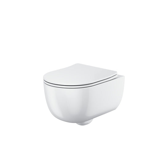 riviera round wall hung toilet seat white, Scudo, Wall Hung Toilet, 1