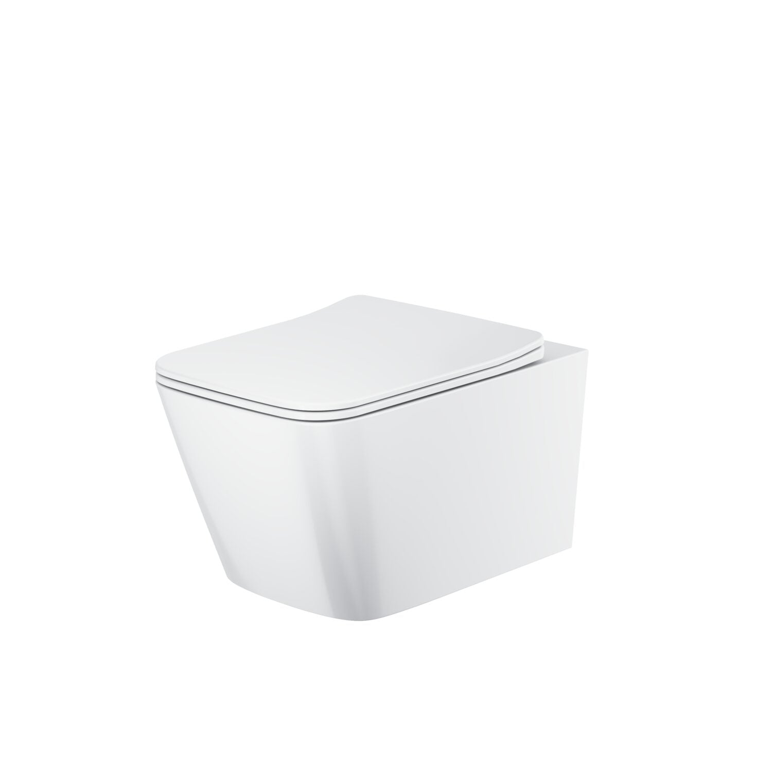 Riviera Square Wall Hung Toilet White