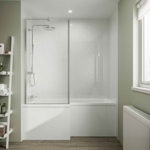 Multipanel White Snow Classic Shower Panel