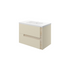 zane 815mm wall hung basin unit white basin matt cotton oak effect finish, Alessio, Wall Hung Vanity Unit, 4