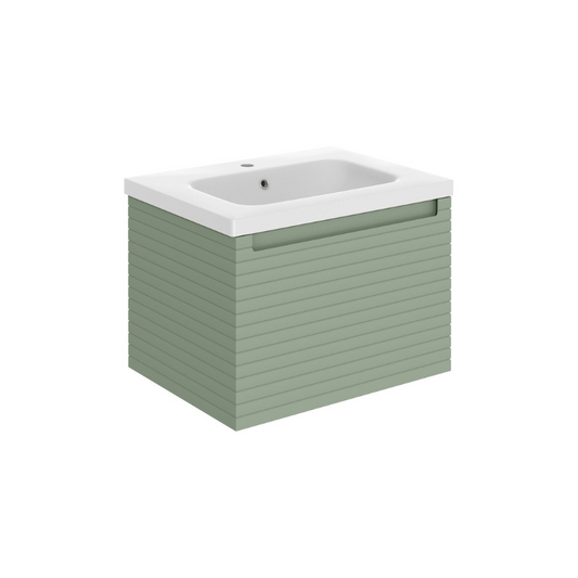 zante 615mm wall hung basin unit willow green, Alessio, Wall Hung Vanity Unit, 2