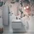zante 615mm wall hung basin unit mineral grey, Alessio, Wall Hung Vanity Unit, 1