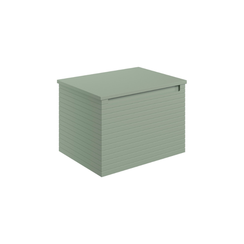 Zante 600mm Wall Hung Basin Unit & Worktop - Willow Green