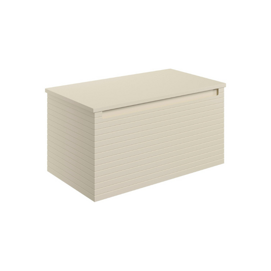 zante 800mm wall hung basin unit worktop matt cotton, Alessio, Wall Hung Vanity Unit, 5