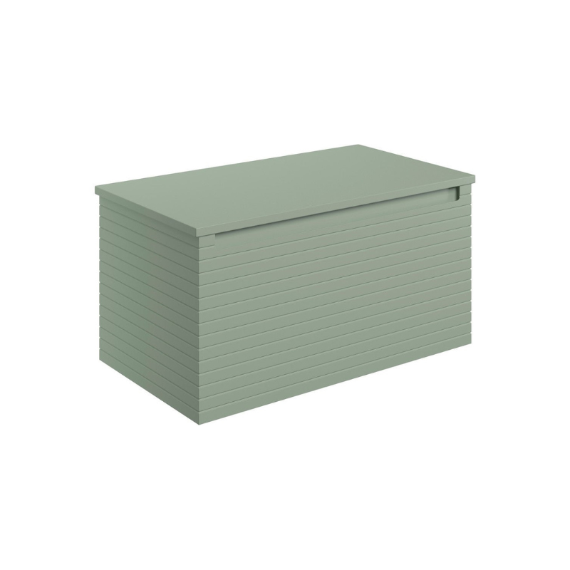 Zante 800mm Wall Hung Basin Unit & Worktop - Willow Green