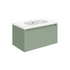 zante 815mm wall hung basin unit willow green, Alessio, Wall Hung Vanity Unit, 3