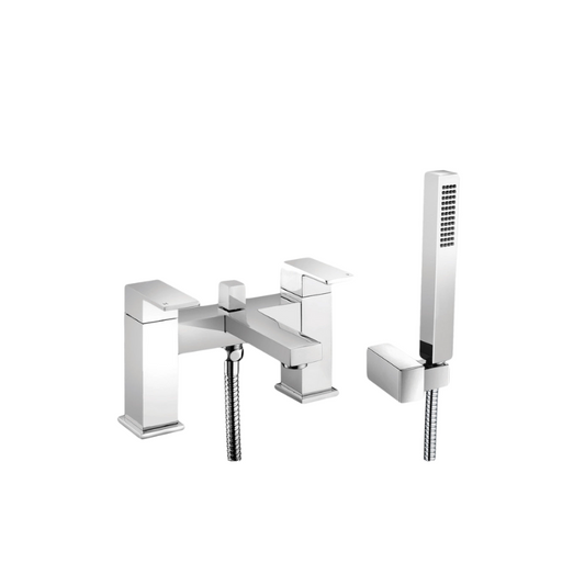 zara chrome bath filler mixer tap with shower kit, Alessio, Chrome Bath Shower Mixer Taps, Bath Taps, Taps, 1