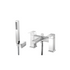 zara chrome bath filler mixer tap with shower kit, Alessio, Chrome Bath Shower Mixer Taps, Bath Taps, Taps, 2