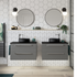 zeta matt black ceramic basin waste 355mm, Alessio, Basins, Counter Top Bowl , 2