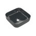 zeta matt black ceramic square washbowl waste 400mm, Alessio, Basins, Counter Top Bowl , 1