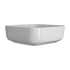 zeta matt white ceramic square washbowl waste 400mm, Alessio, Basins, Counter Top Bowl , 4