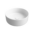 zeta matt white ceramic washbowl waste 355mm, Alessio, Basins, Counter Top Bowl , 3