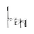 abri chrome bath filler tap with shower mixer kit, Alessio, Chrome Bath Shower Mixer Taps, Bath Taps, Taps, 2