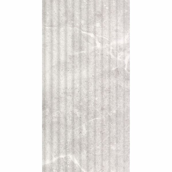 Agora Light Grey Matt Marble Effect Decor Wall Tile 600x300mm