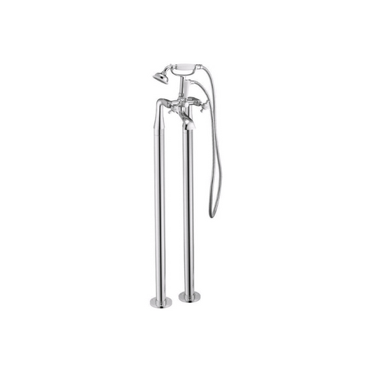 aria freestanding bath shower mixer tap with shower mixer, Alessio, Chrome Bath Taps, Free Standing Bath Taps, Taps, 1