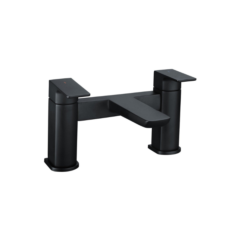 Antonio Matt Black Bath Filler Tap