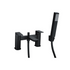 antonio matt black bath mixer tap with shower kit, Alessio, Black Bath Shower Mixer Taps, Bath Taps, Taps, 1