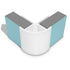 Multipanel External Bullnose Corner Trims - Multiple Colours Available