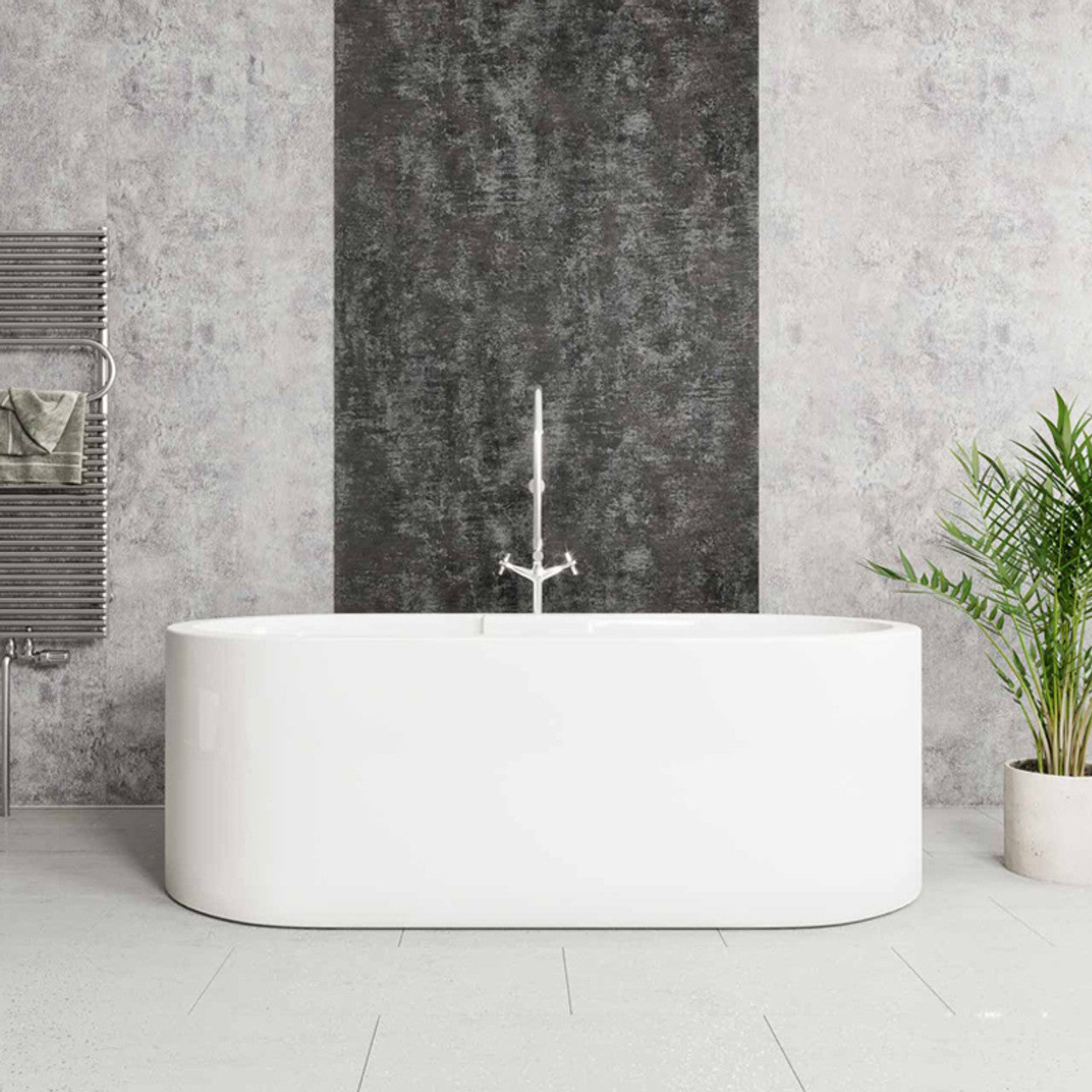 Multipanel Graphite Elements Linda Barker Shower Panel