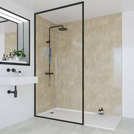 Multipanel Travertine Classic Shower Panel